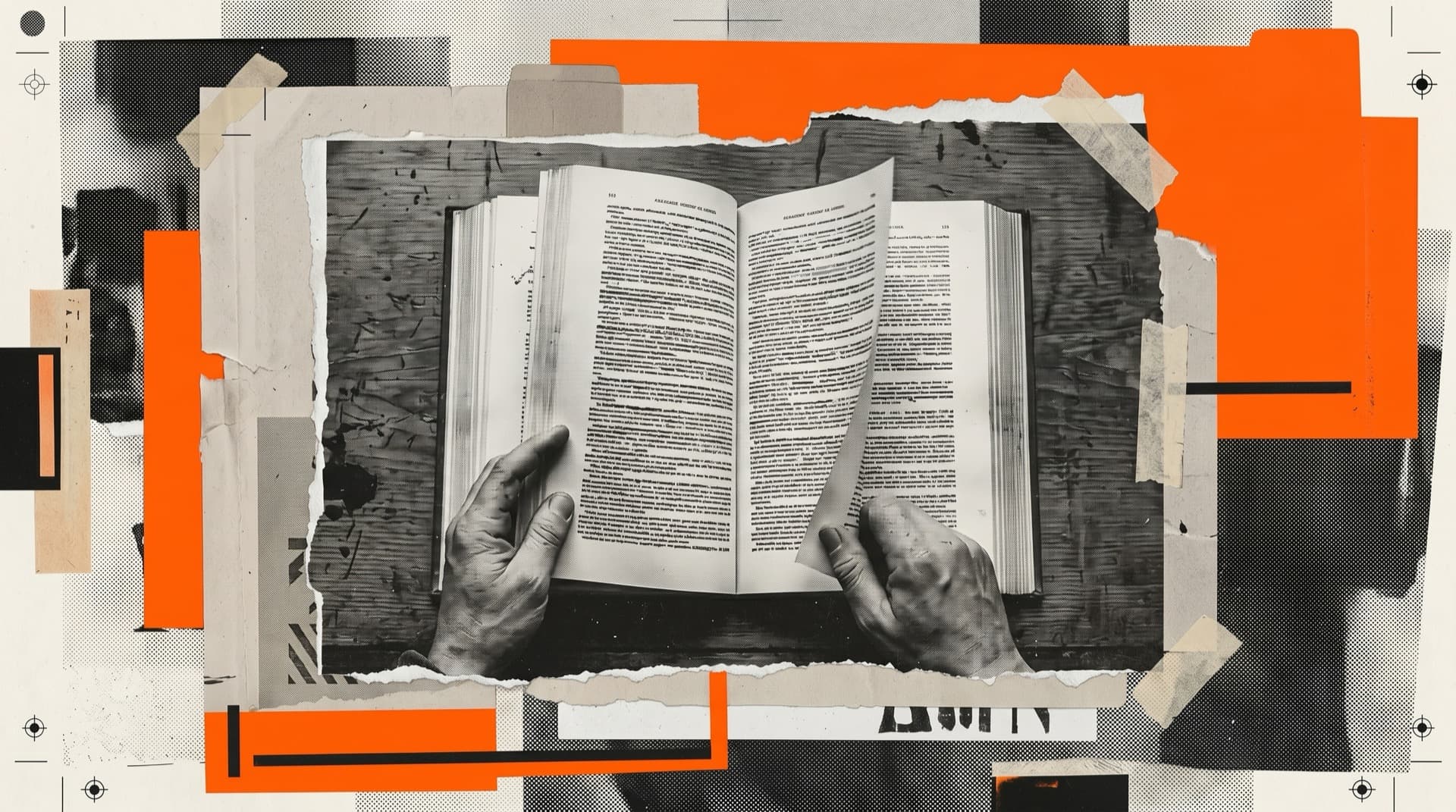 Creative IP courses — editorial collage